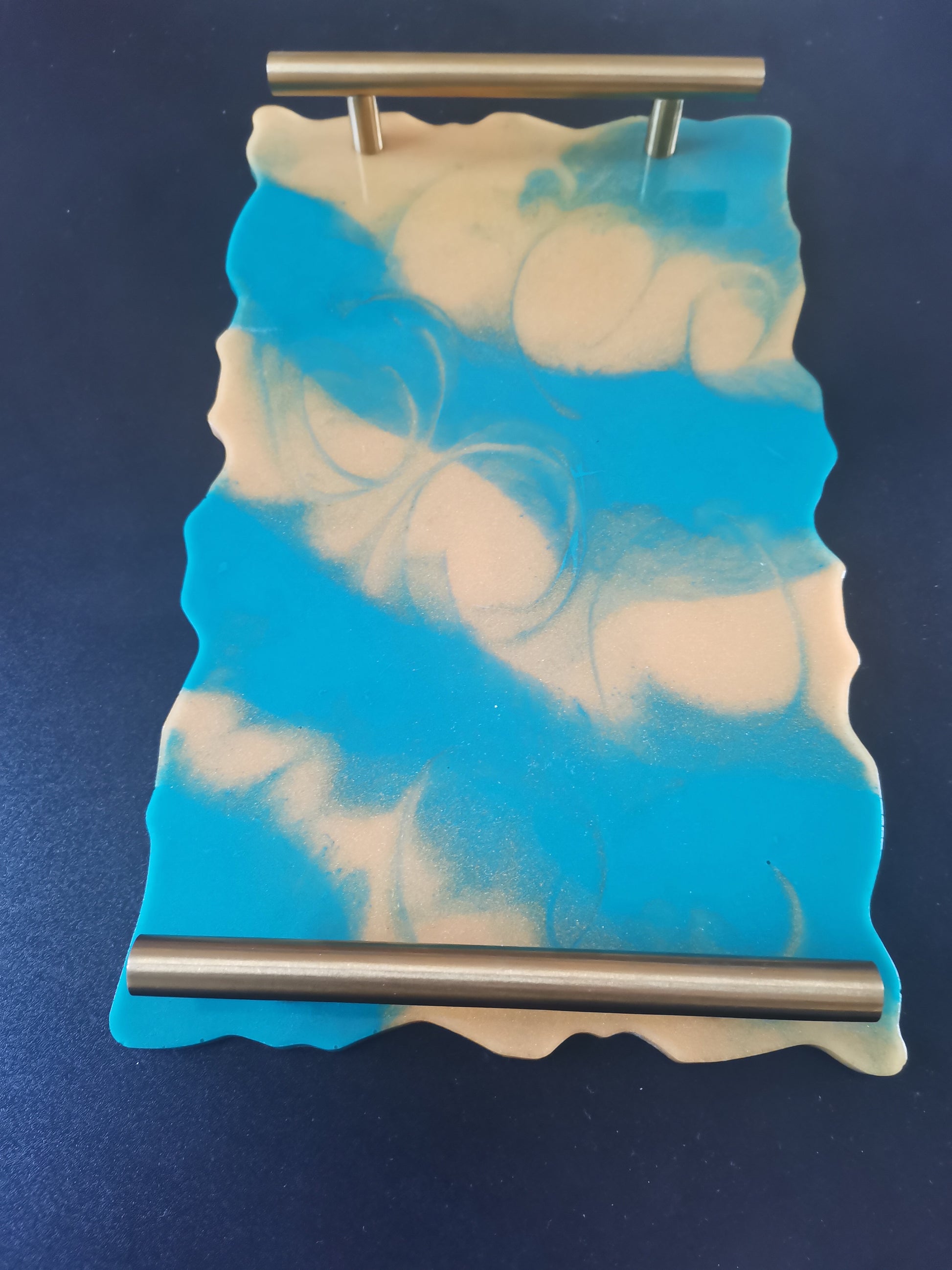 plateau en résine époxy