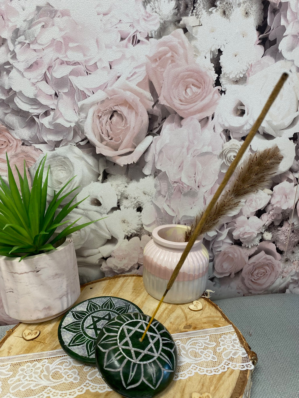 palets rond d'encens